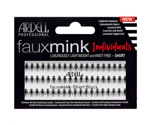 job gravel trigger Gene false individuale fără nod Ardell Faux Mink Individuals Short Black |  Colțul de Make-up